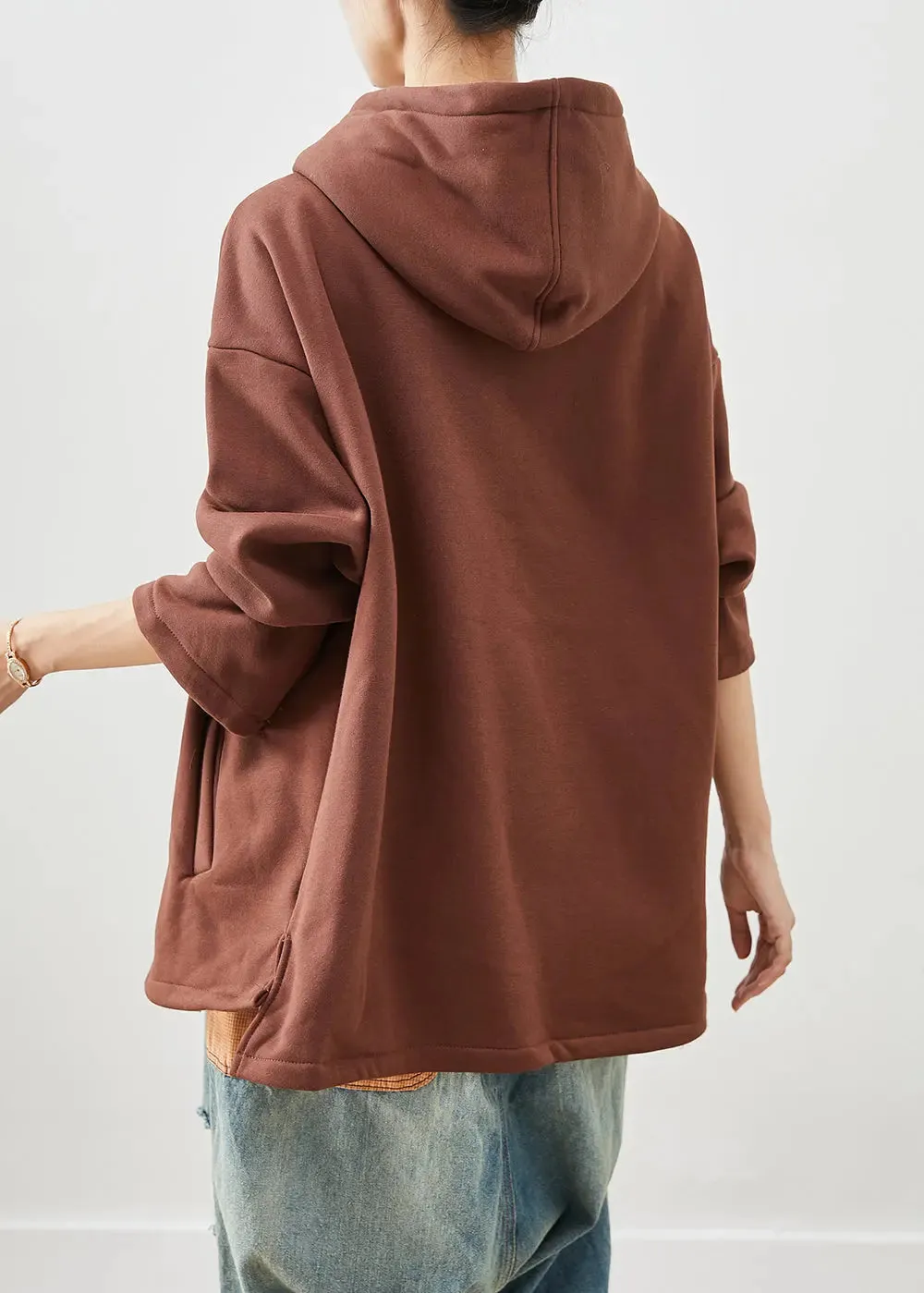 Asymmetrical Oversized Warm Fleece Jacket