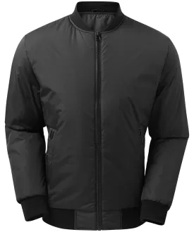 Black - Delta plain bomber jacket