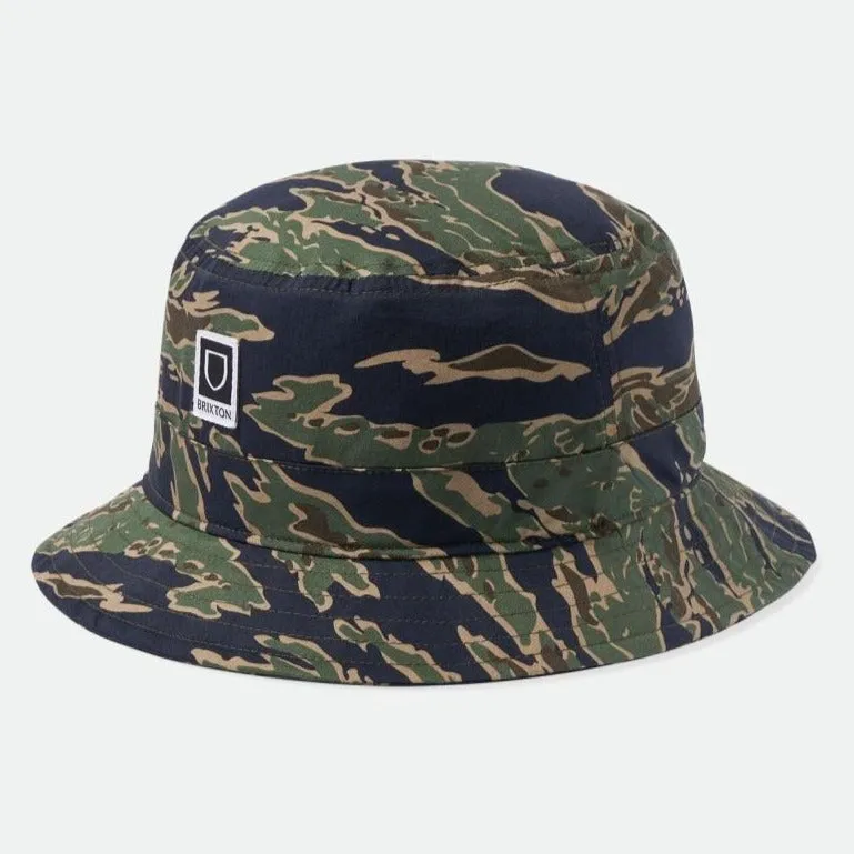 BRIXTON BETA PACKABLE BUCKET HAT TIGER CAMO