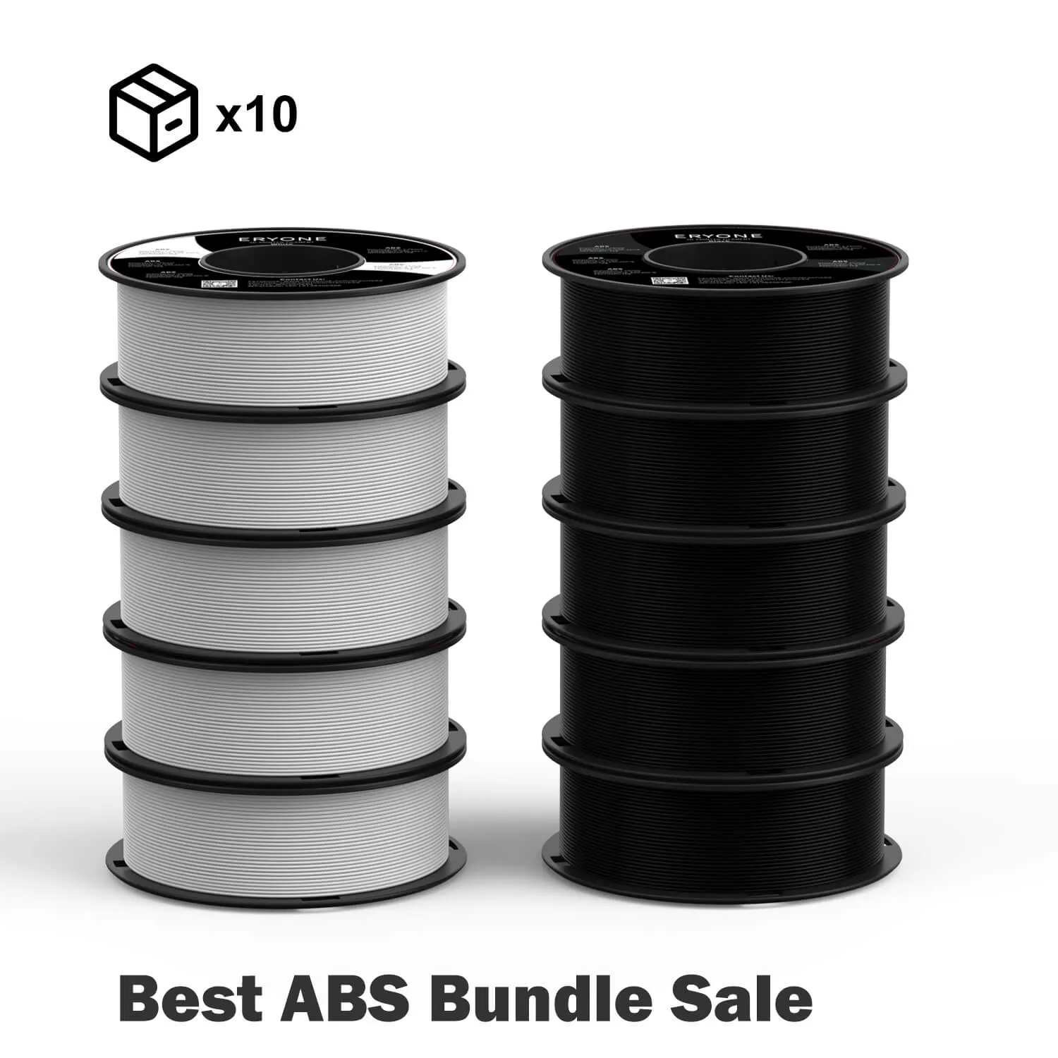 Bundle Sale- ERYONE ABS 3D Filament 1kg  FREE SHIPPING(MOQ:10 Rolls,Can Mix Color)