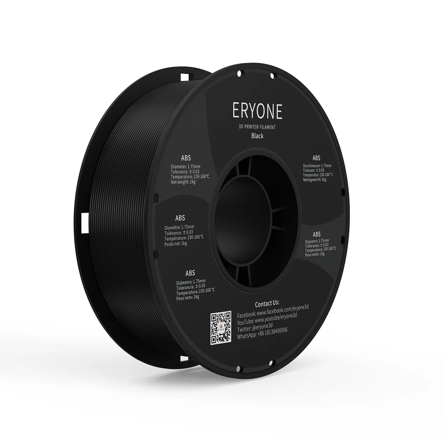 Bundle Sale- ERYONE ABS 3D Filament 1kg  FREE SHIPPING(MOQ:10 Rolls,Can Mix Color)