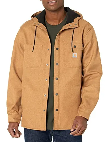 Carhartt 105022 Men's Rain Defender Relaxed Fit Heavyweight Hooded Shirt Jacket