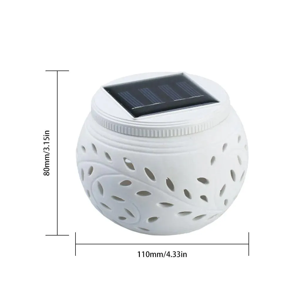 Ceramic Colour-Changing Solar Lamp