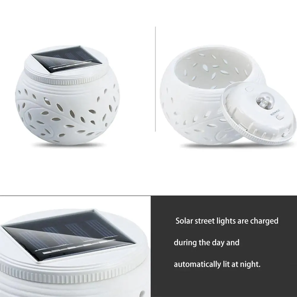 Ceramic Colour-Changing Solar Lamp