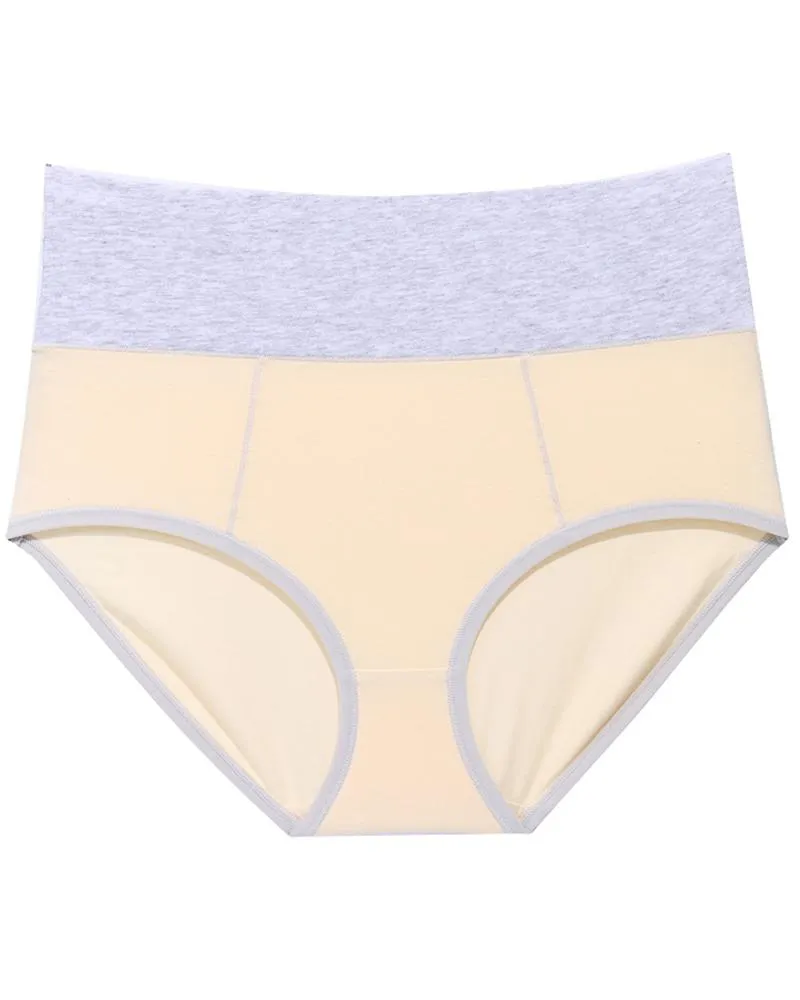 Color Block High Waist Skinny Panties