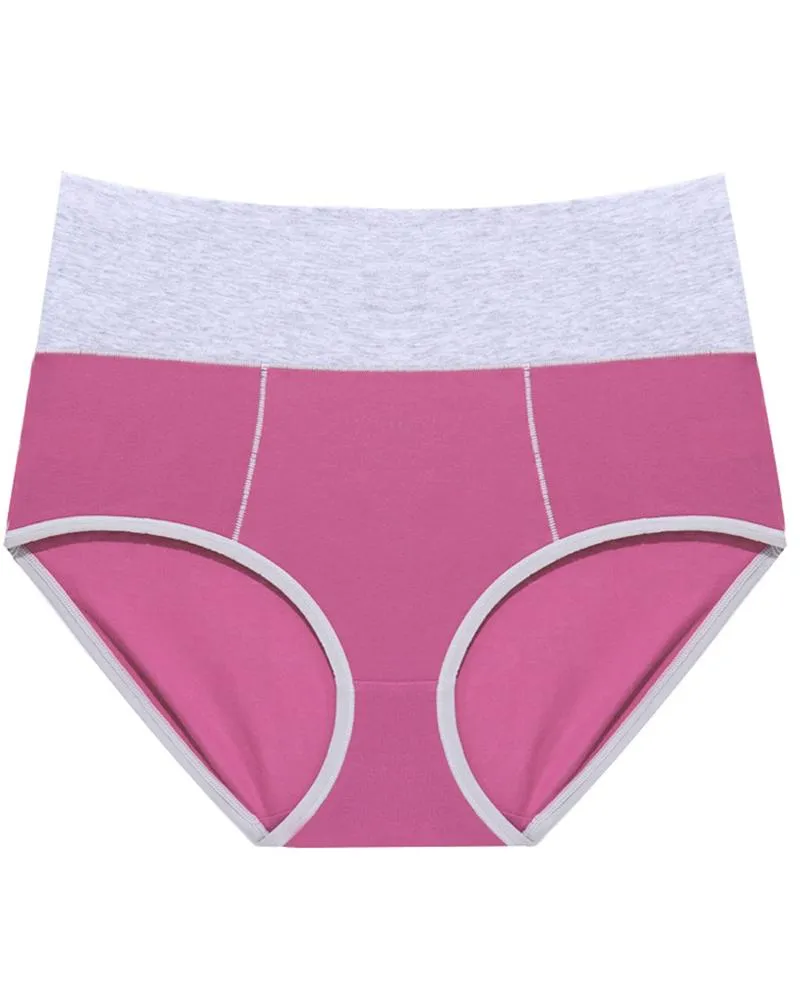 Color Block High Waist Skinny Panties