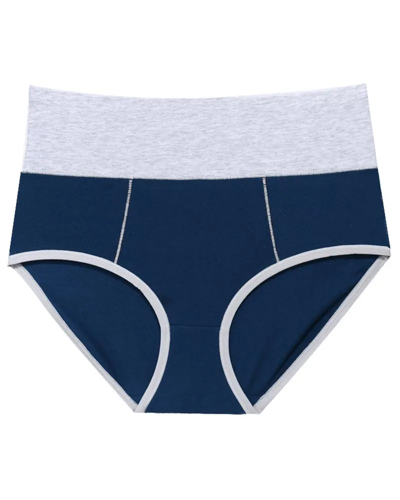 Color Block High Waist Skinny Panties