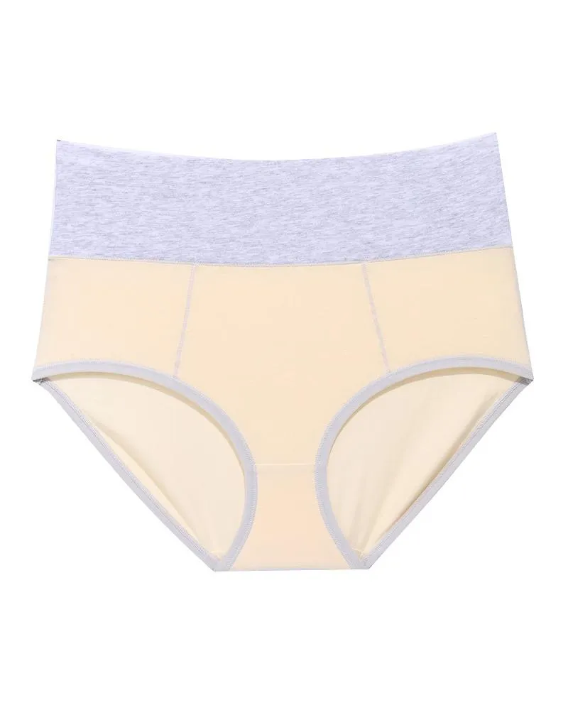 Color Block High Waist Skinny Panties