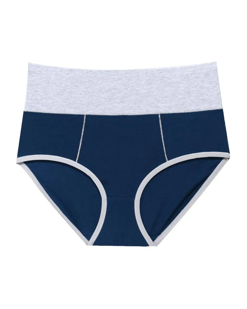 Color Block High Waist Skinny Panties