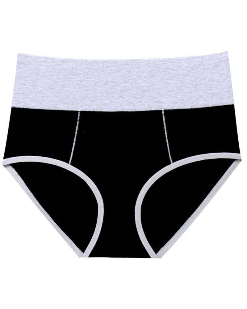 Color Block High Waist Skinny Panties