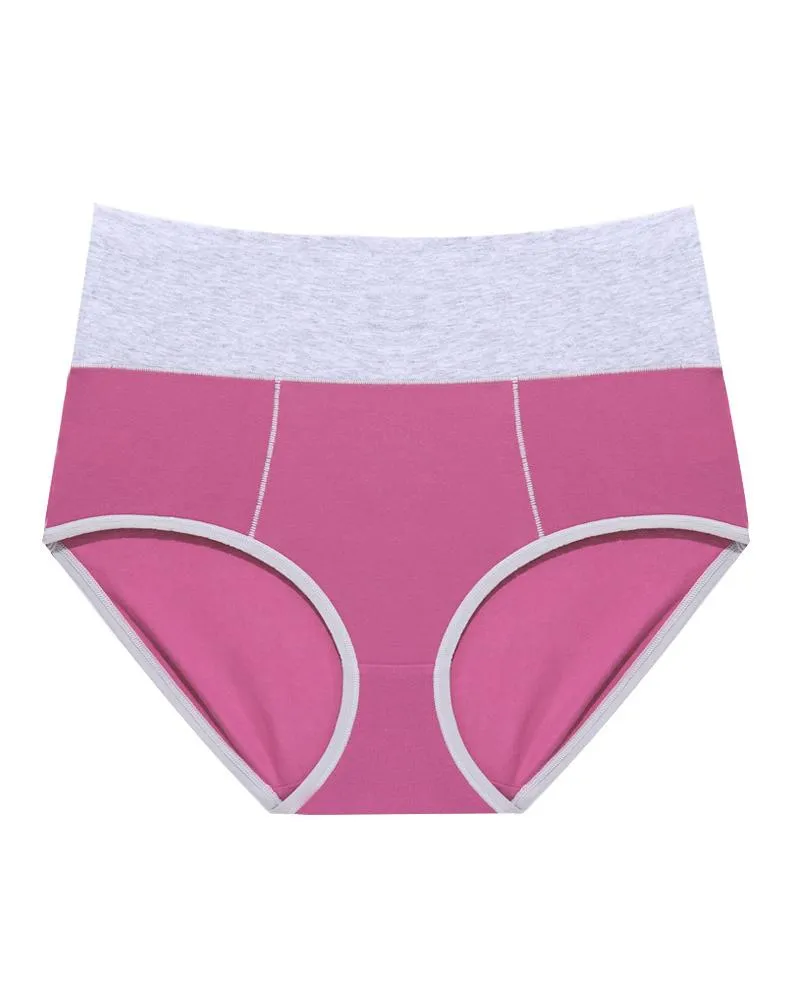 Color Block High Waist Skinny Panties