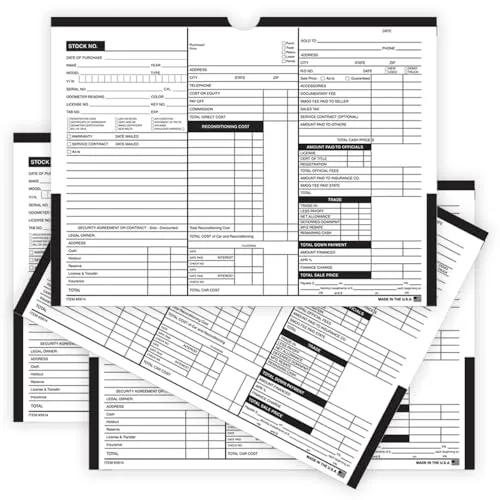 Color Top #237 Deal Jackets - 12" × 9" Size - 32# White Kraft Paper (7 Pt.) - Professional Printed Document Organization Solution - Unwrapped (500/Pack)