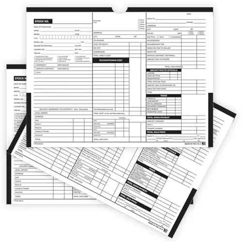 Color Top #237 Deal Jackets - 12" × 9" Size - 32# White Kraft Paper (7 Pt.) - Professional Printed Document Organization Solution - Unwrapped (500/Pack)