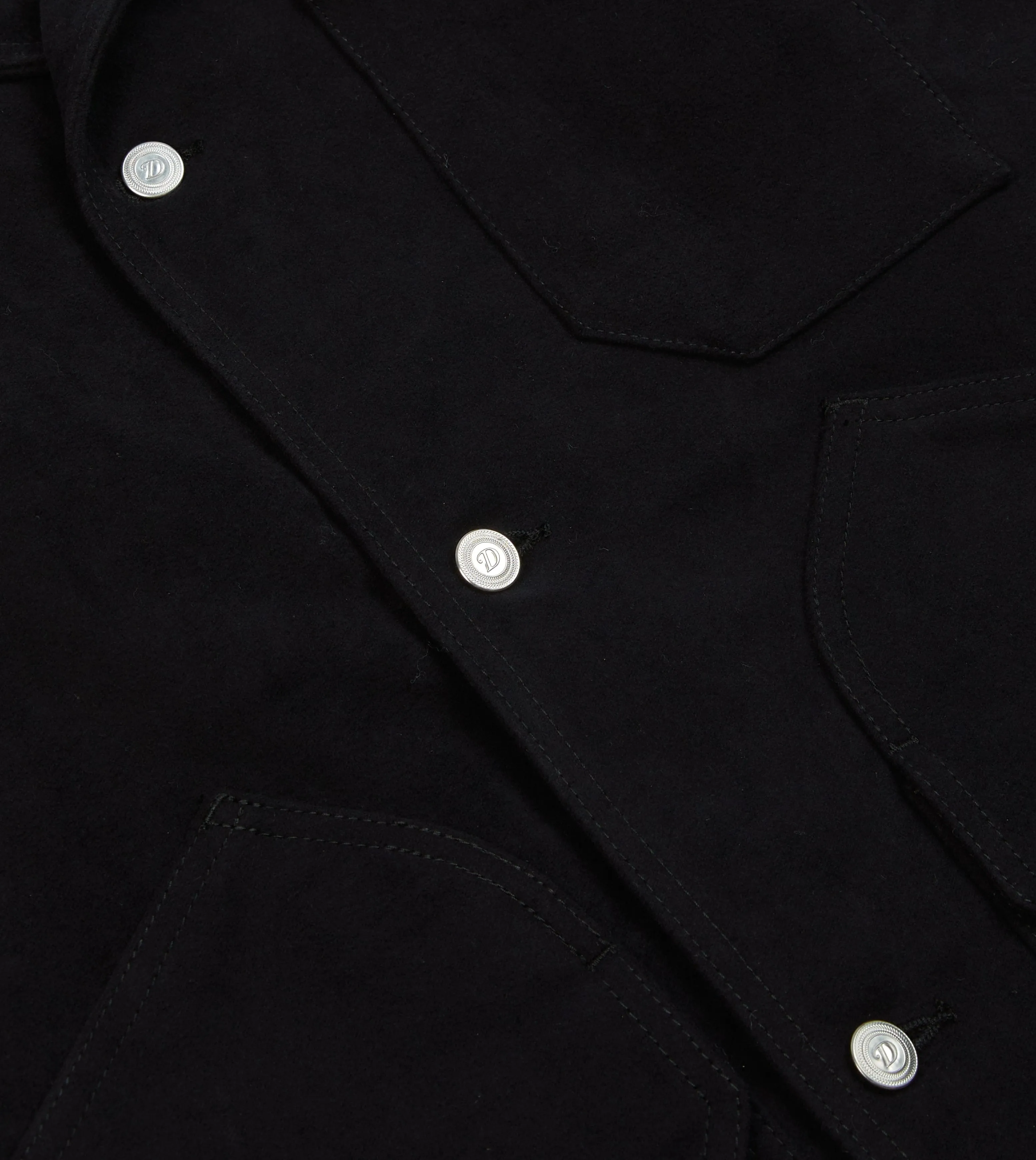 Dark Navy Moleskin Utility Jacket