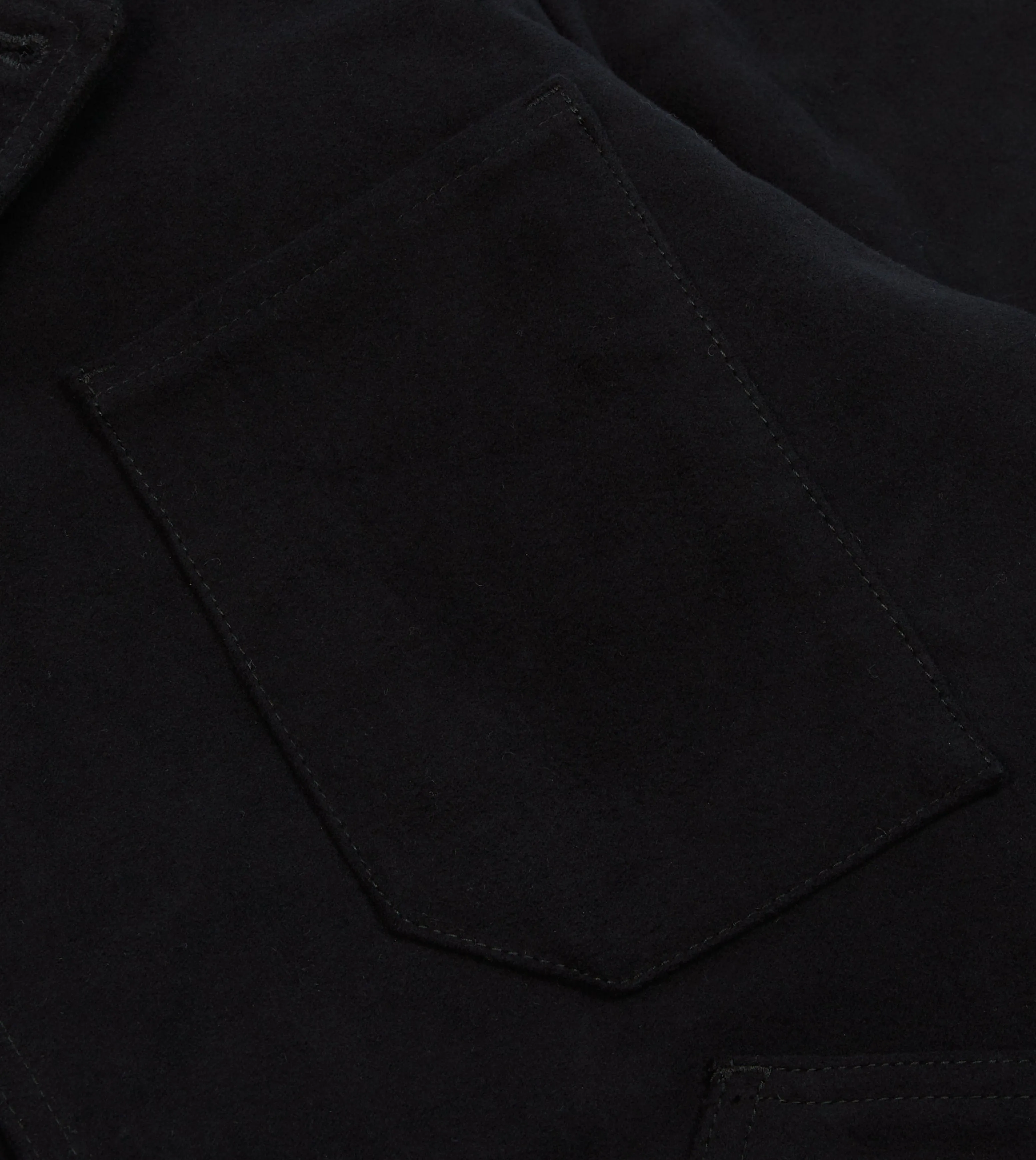 Dark Navy Moleskin Utility Jacket