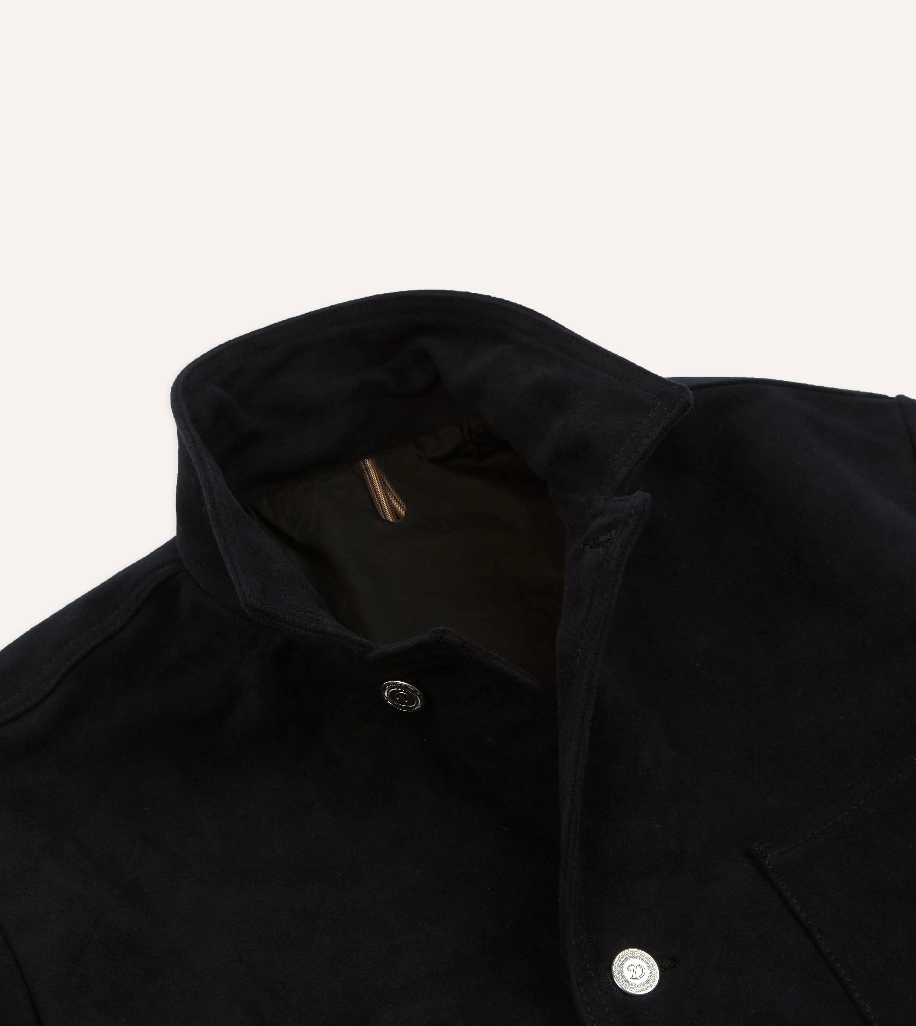 Dark Navy Moleskin Utility Jacket