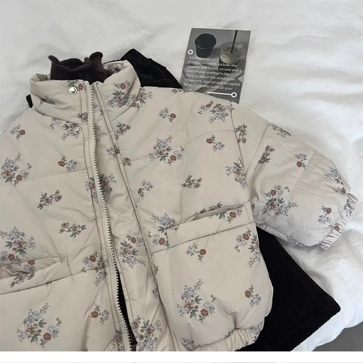 Floral Print Winter Padded Jacket