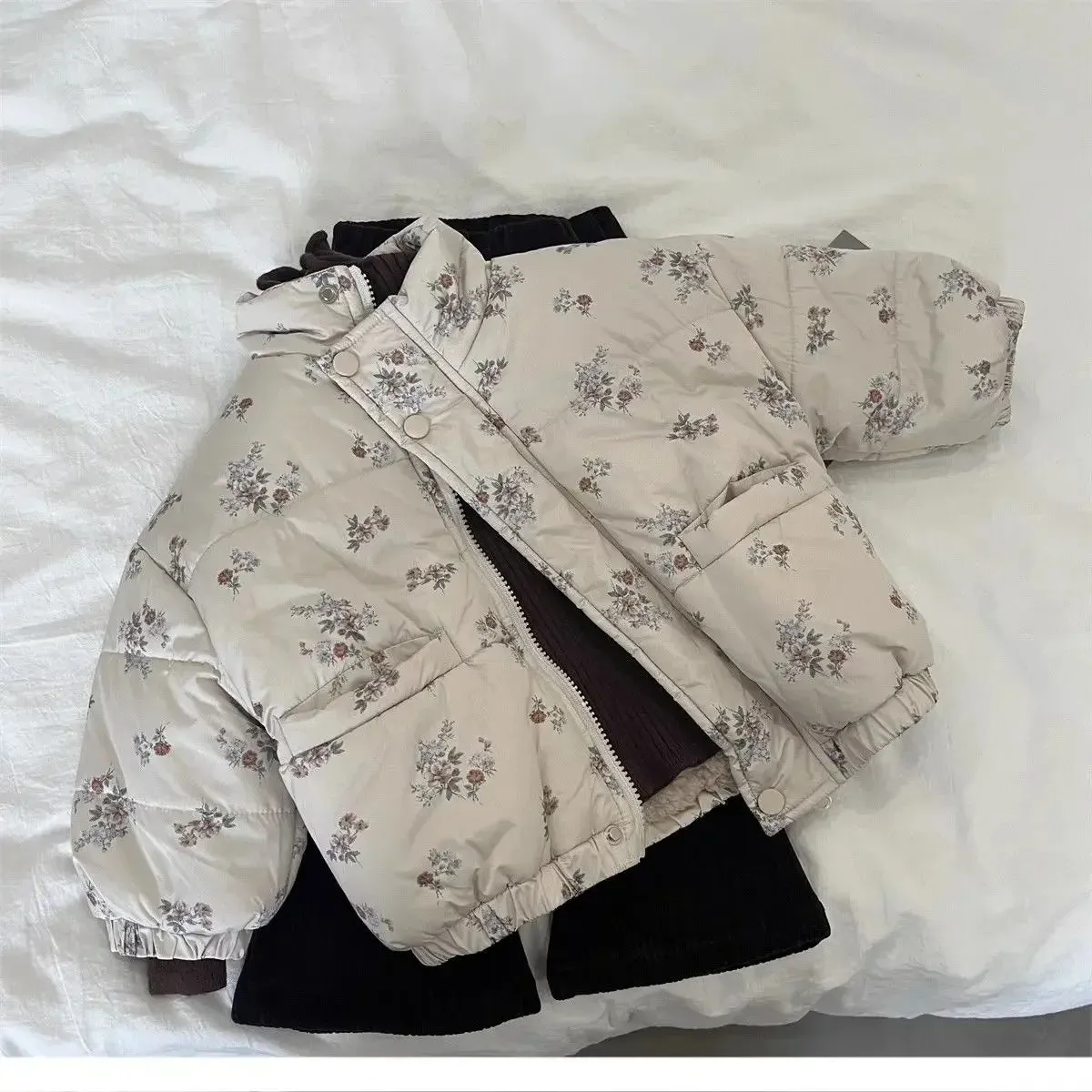 Floral Print Winter Padded Jacket