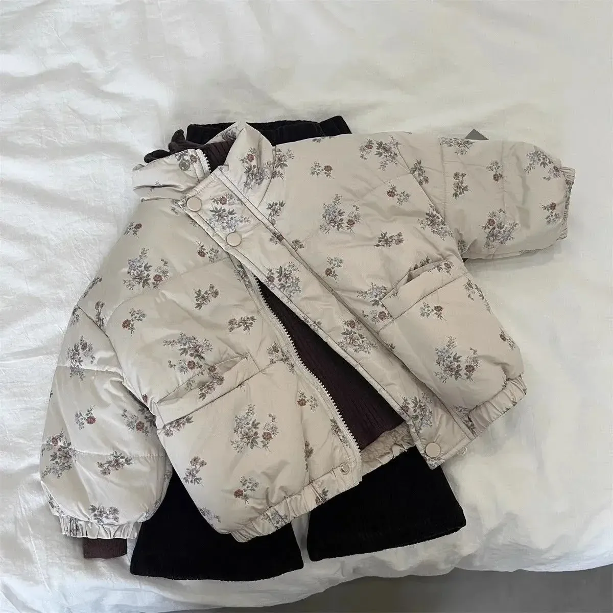 Floral Print Winter Padded Jacket