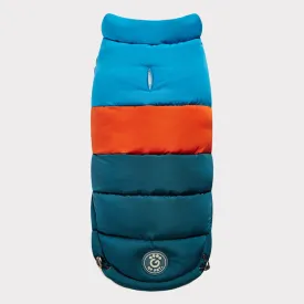 GF Pet Color Block Puffer - Dark Teal for Dogs