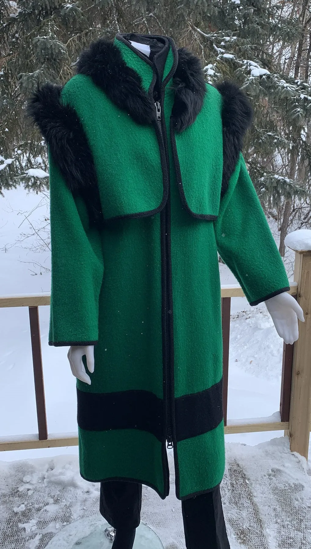 Green Parka with vest - Long