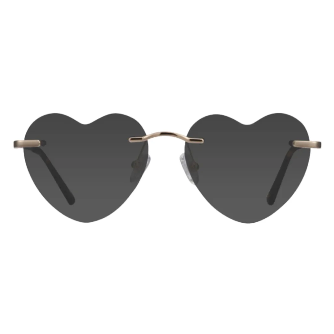 Heart-Shaped Rimless Glasses – Fun, Fashionable, and Lightweight