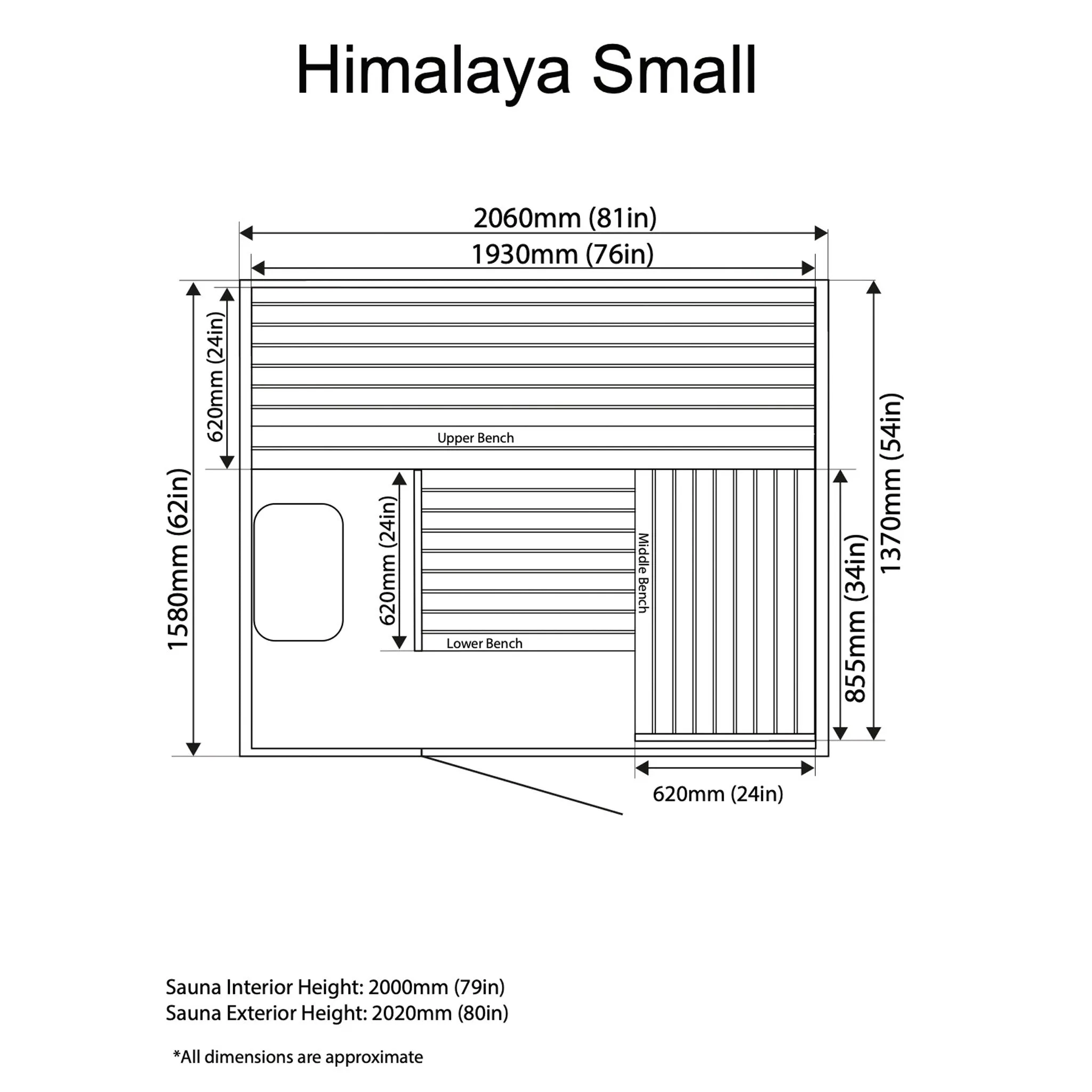 Himalaya 4 Person Indoor Sauna