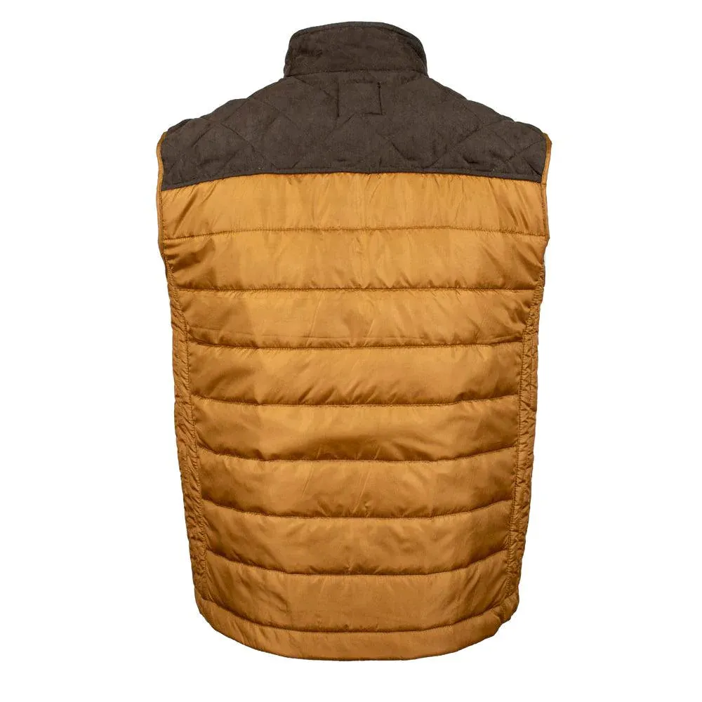 HOOEY PACKABLE VEST TAN & BROWN