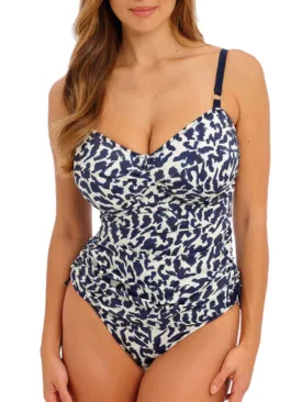 Hope Bay Twist Front Tankini - French Navy