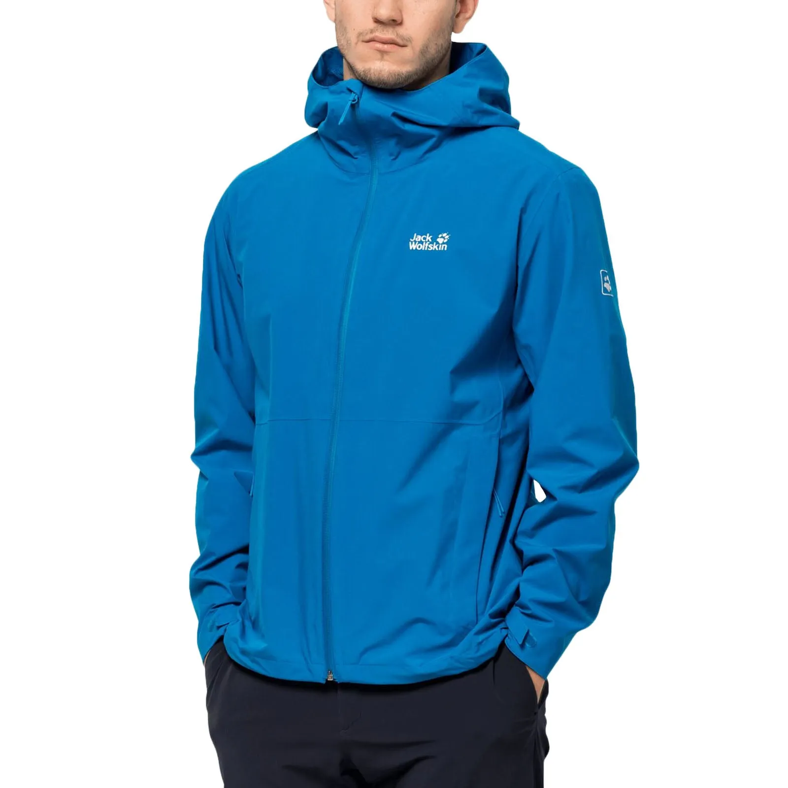 Jack Wolfskin Mens Pack & Go Waterproof Jacket Coat