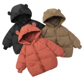 Kids Winter Latest Thickened Hooded Jacket Warm Quilted Coat