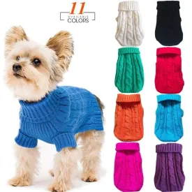 Knitted Winter Dog Sweater - Warm & Stylish for Pets