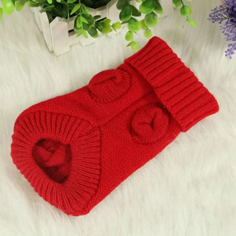 Knitted Winter Dog Sweater - Warm & Stylish for Pets