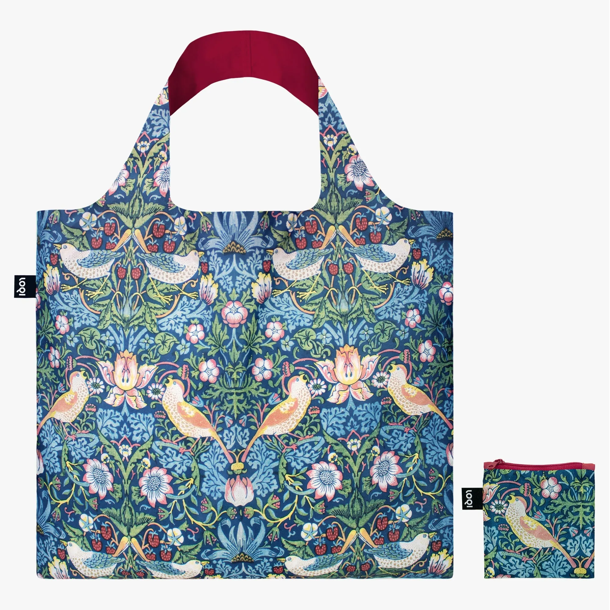 Loqi Tote Bag with Zip Pouch - The Strawberry Thief