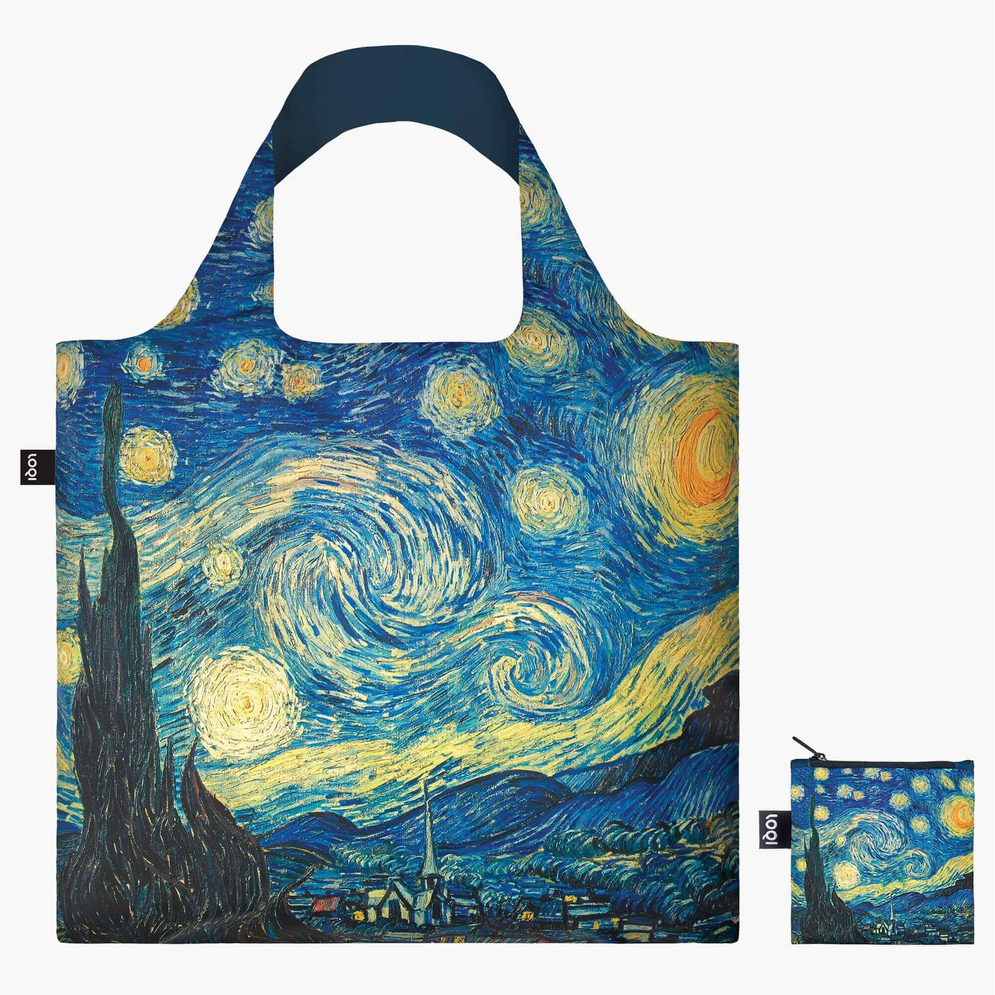 Loqi Tote Bag with Zip Pouch - Vincent van Gogh - The Starry Night