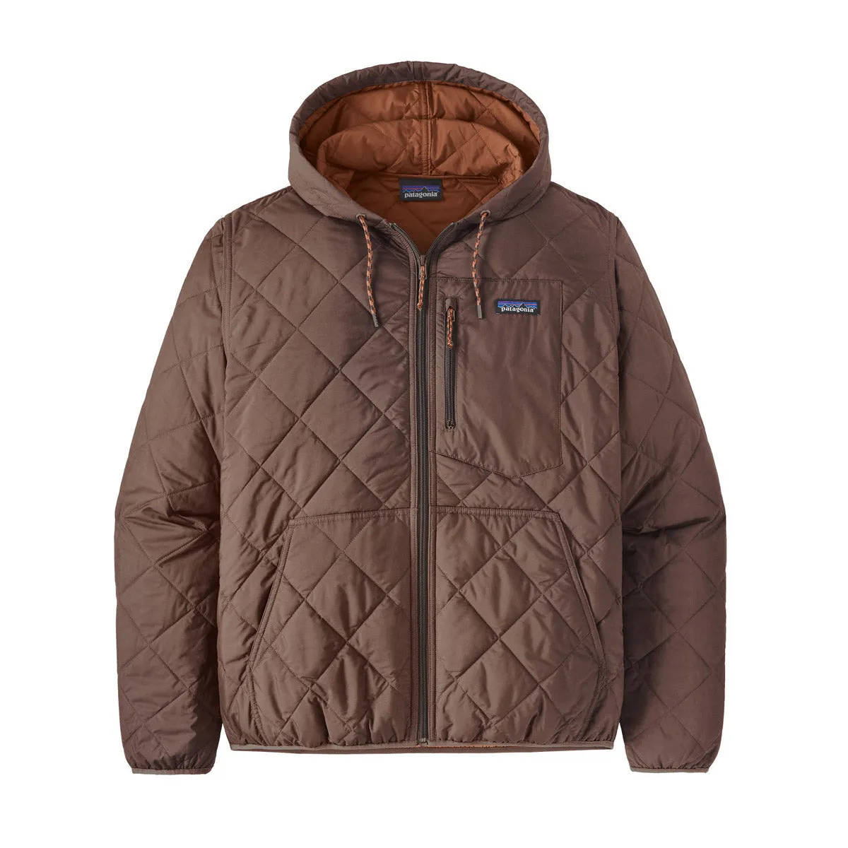 Men's Diamond Quilted Bomber Hoody