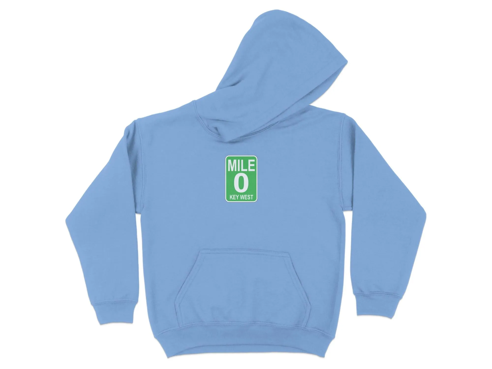 Mile 0 Key West Road Sign Design Graphic Sweatshirts