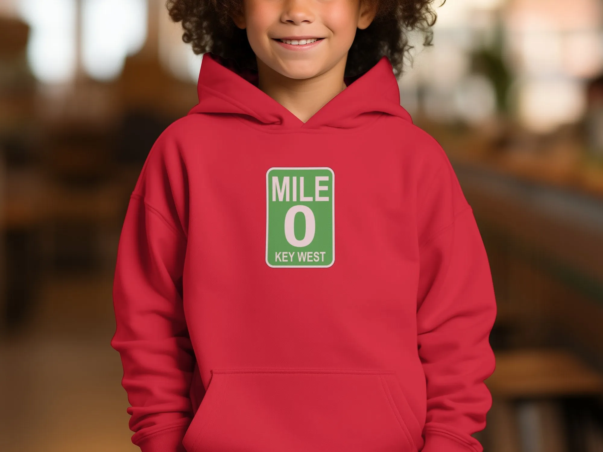 Mile 0 Key West Road Sign Design Graphic Sweatshirts