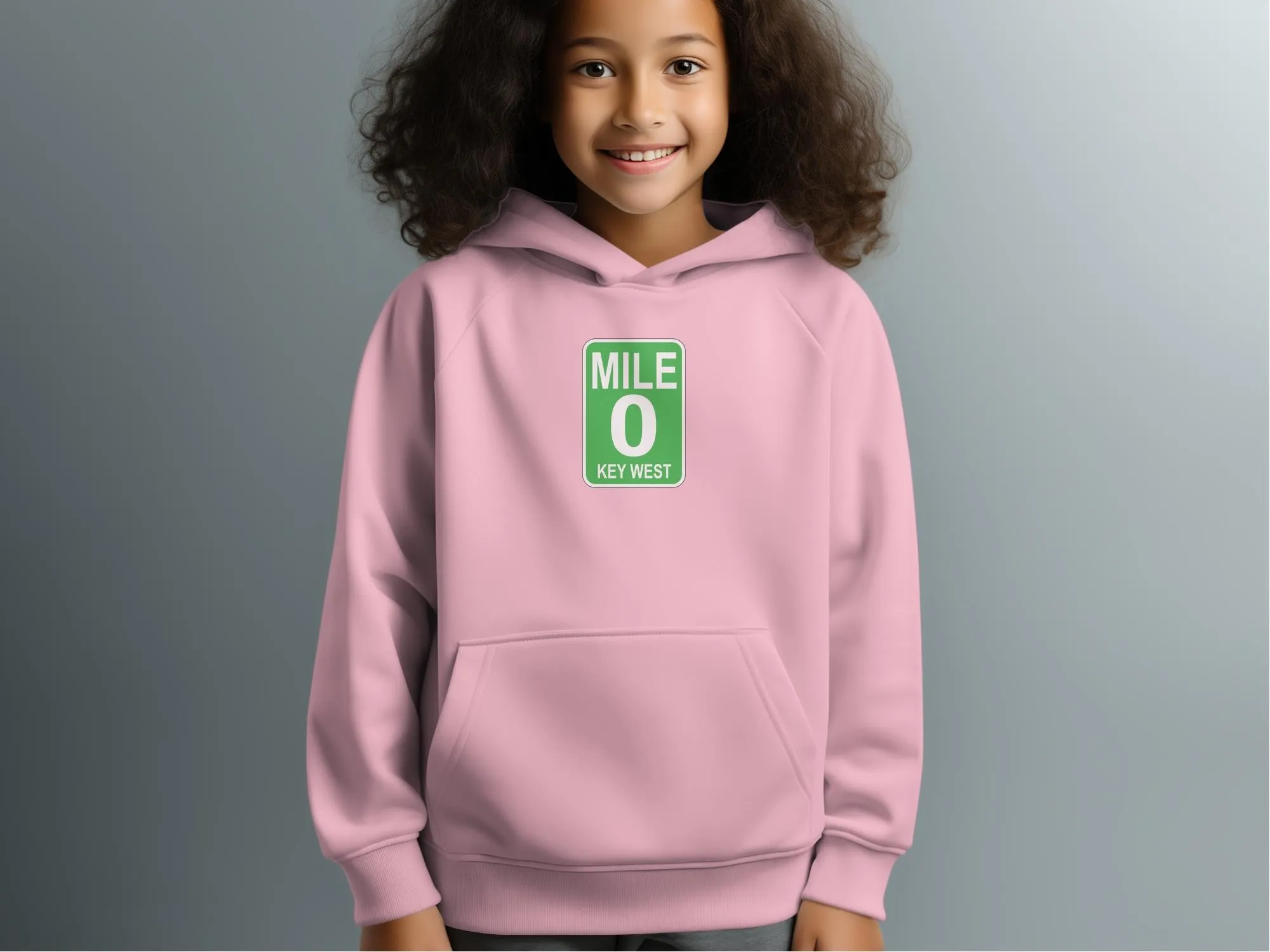 Mile 0 Key West Road Sign Design Graphic Sweatshirts