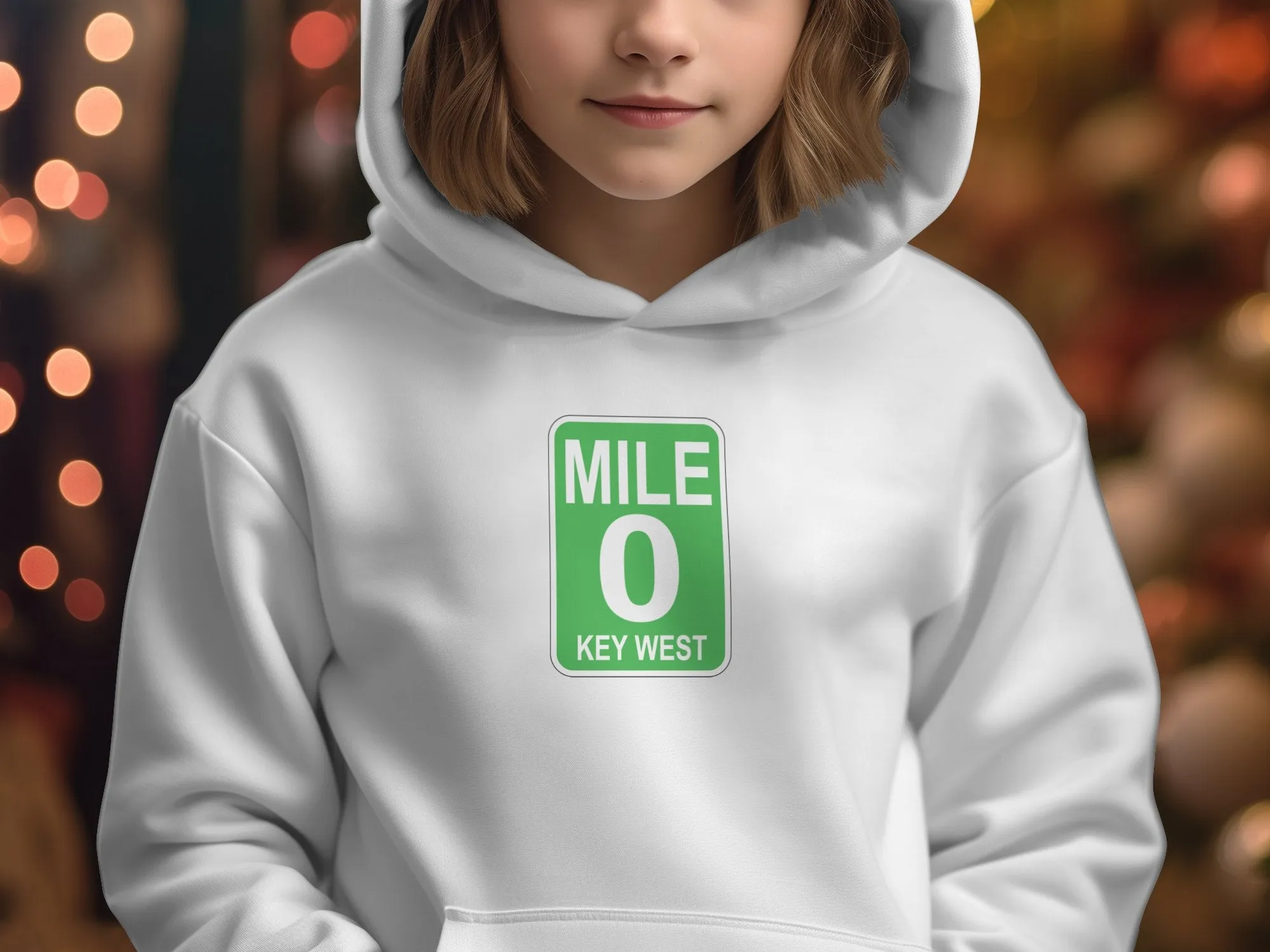 Mile 0 Key West Road Sign Design Graphic Sweatshirts