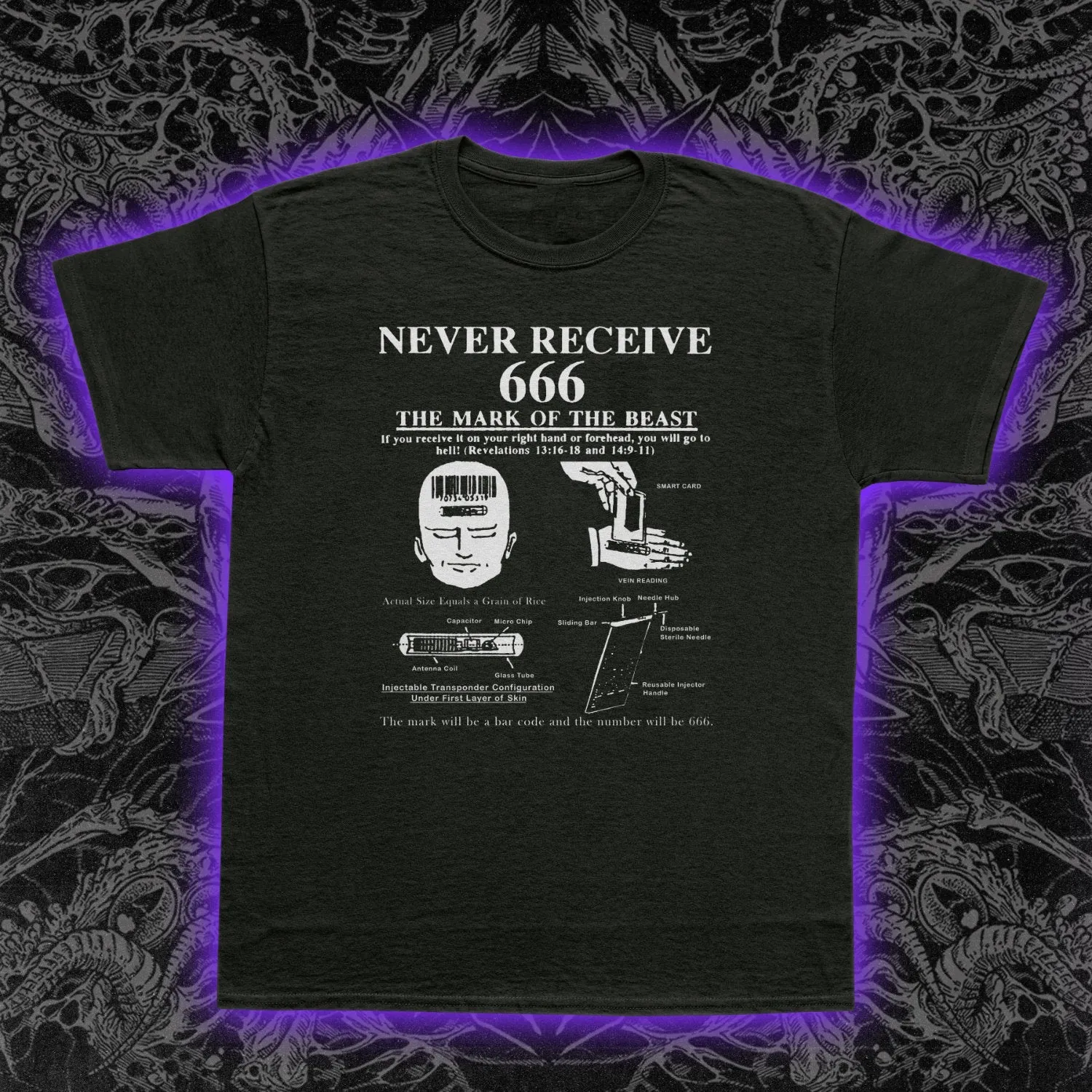 Never Receive 666 Slim Fit Tee