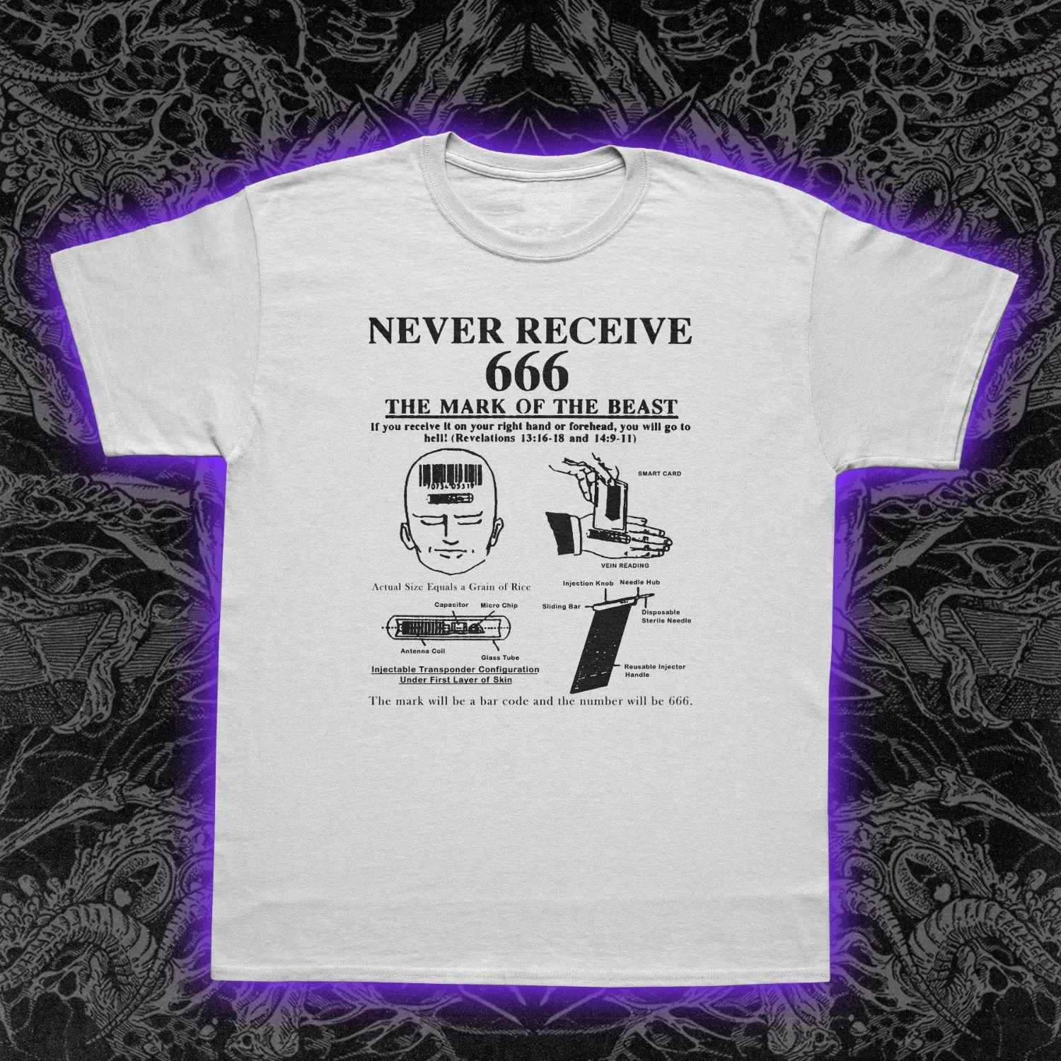 Never Receive 666 Slim Fit Tee