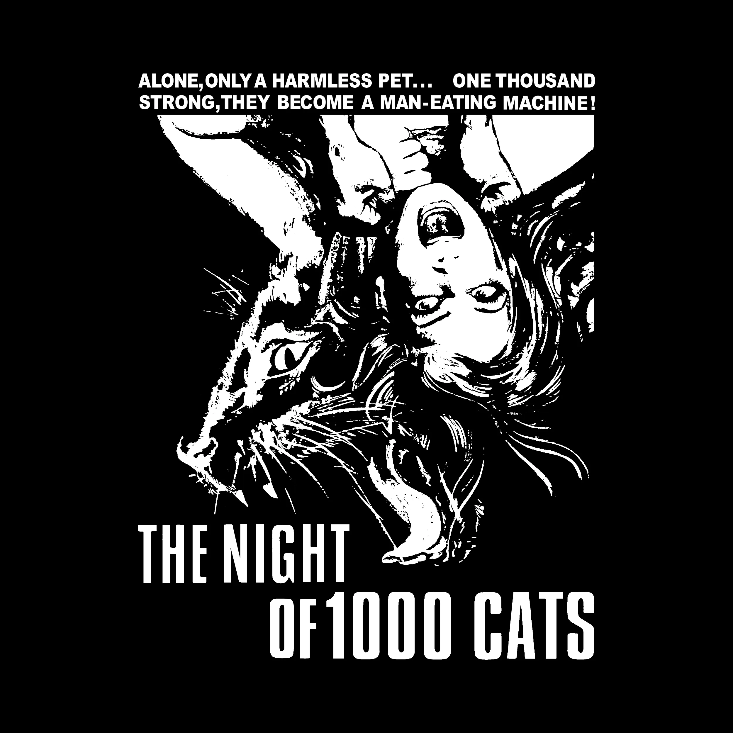 Night Of 1000 Cats Film Slim Fit Tee