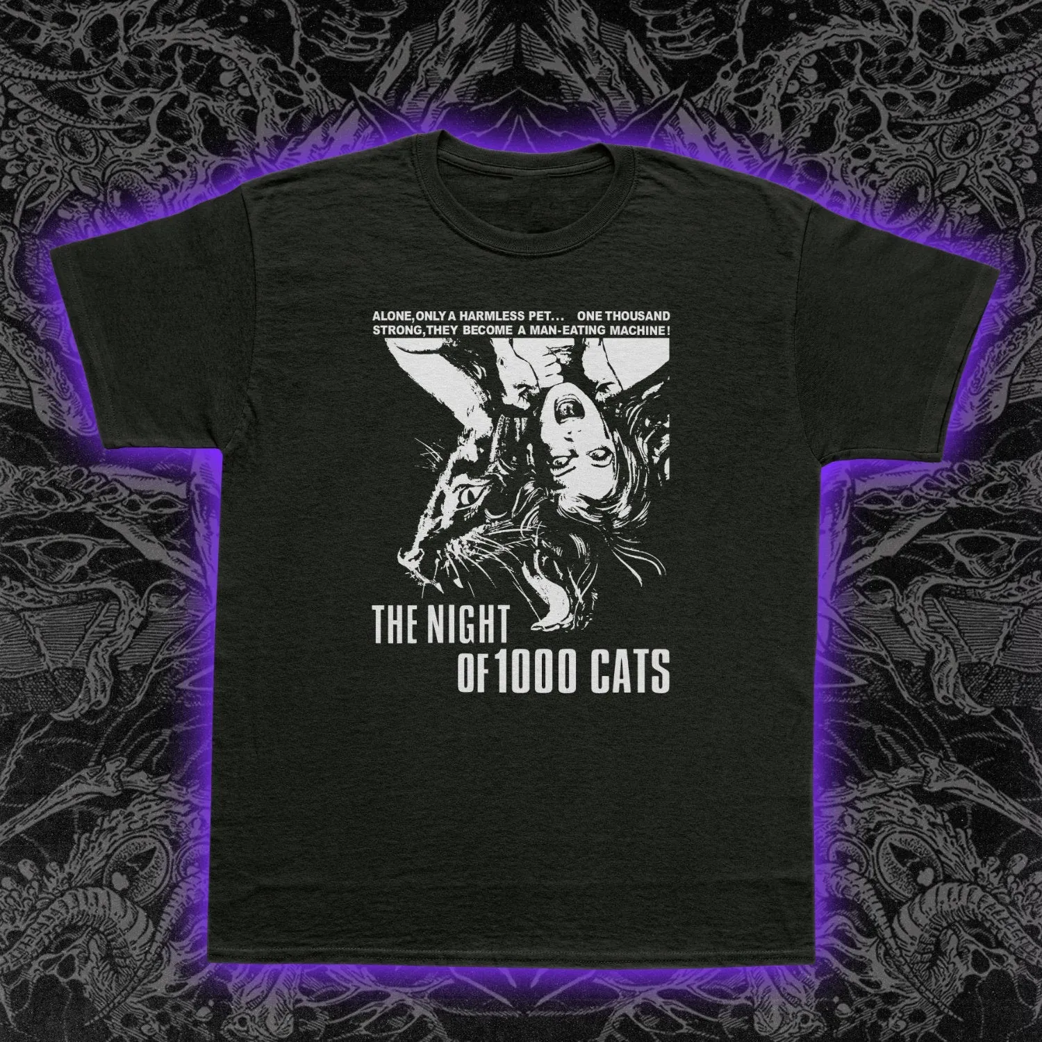 Night Of 1000 Cats Film Slim Fit Tee