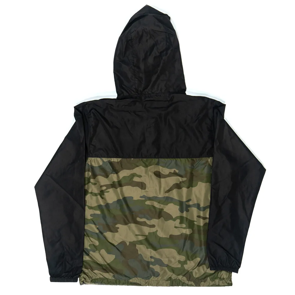 REAL Shred Supply Windbreaker Jacket-Camo Black