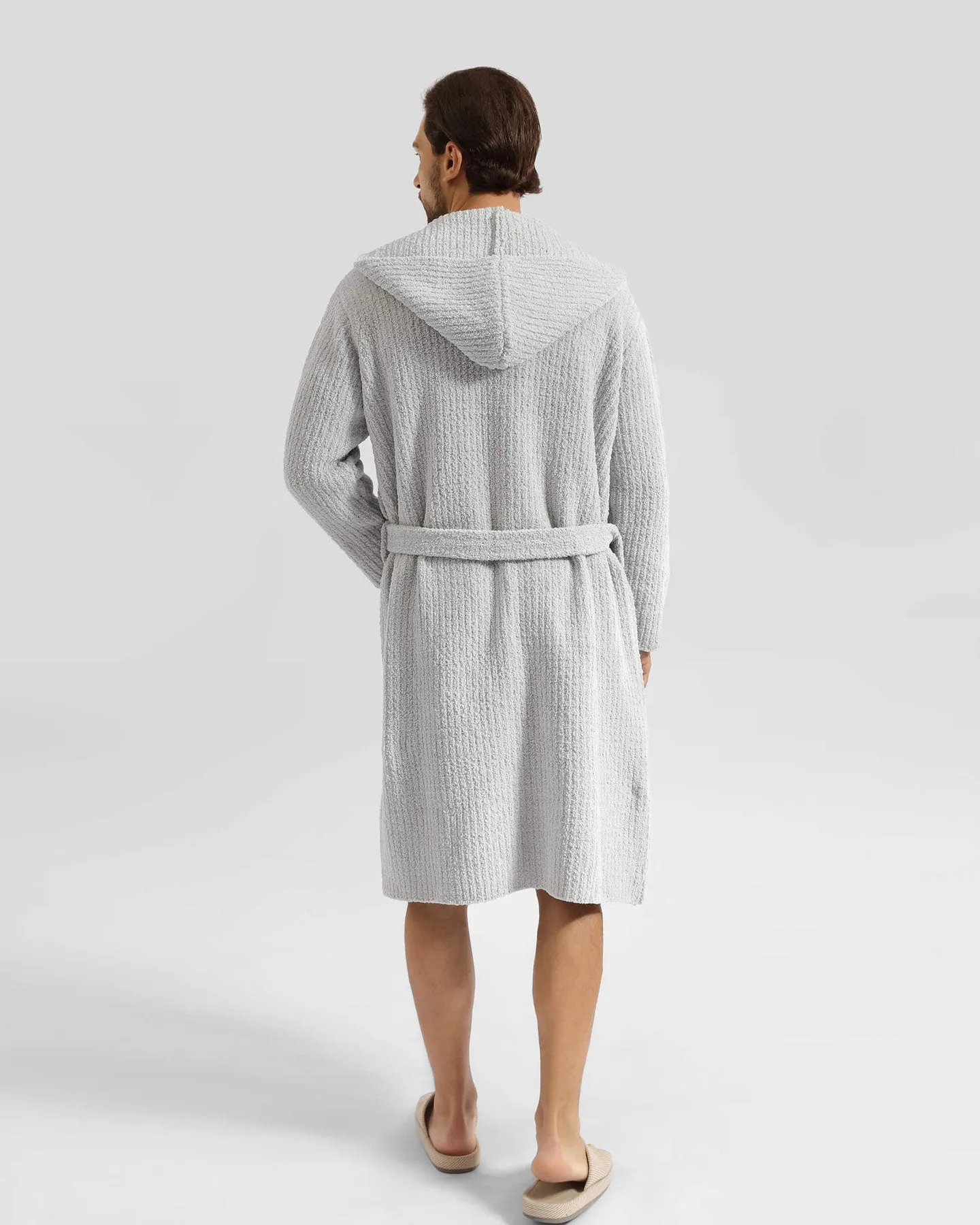 Ribbed Hooded Robe