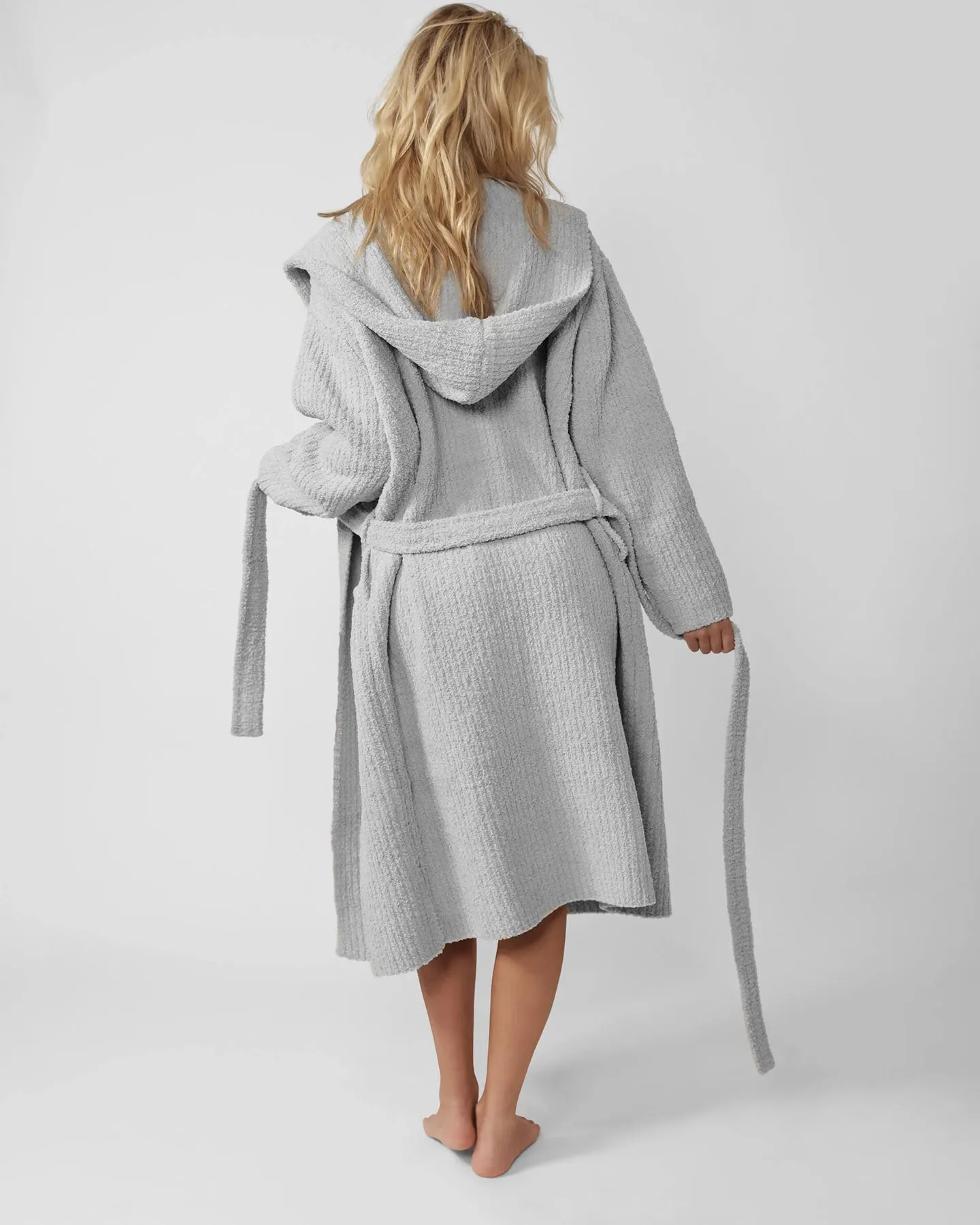 Ribbed Hooded Robe