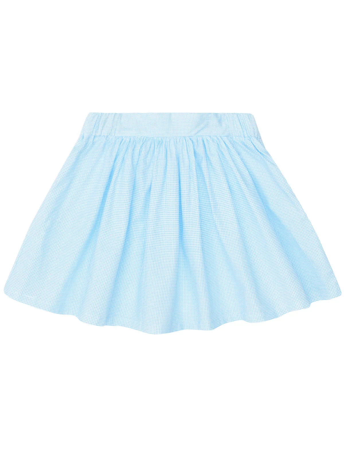 Sky Blue Microdot Tennis Skirt by Kids Couture