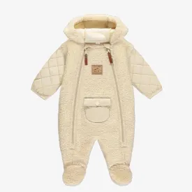 Souris Mini - Zip-Up Sherpa   Plush Bundler - Cream