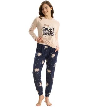 Sweet Dreams Pajama Set with Matching Prints